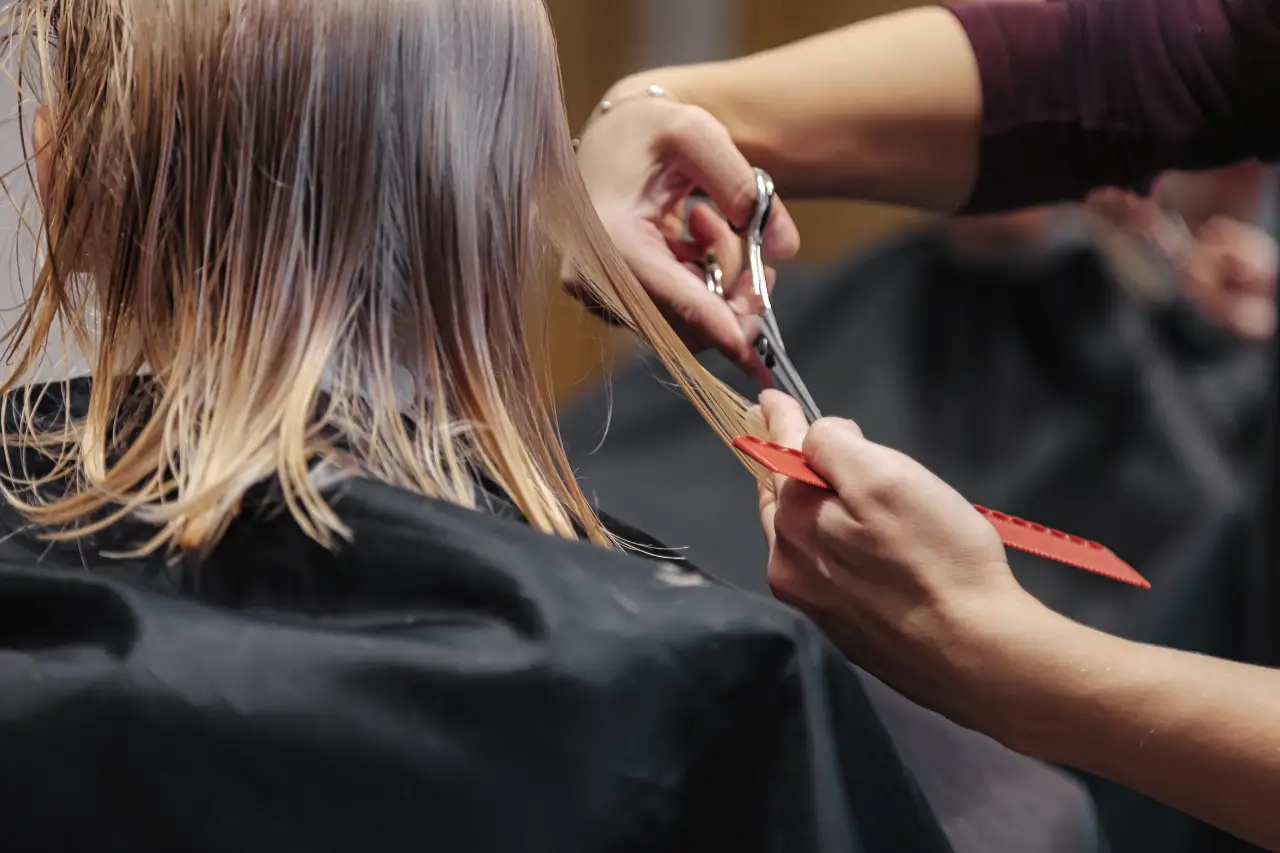 Zdrava kosa nakon redovnog šišanja - pre i posle tretmana u Blumen salonu Niš