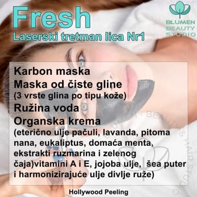 laserski tretman lica hollywood peeling 1200